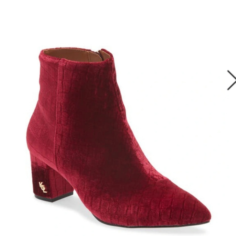 KURT GEIGER BURLINGTON CROC EMBOSS BOOTIE